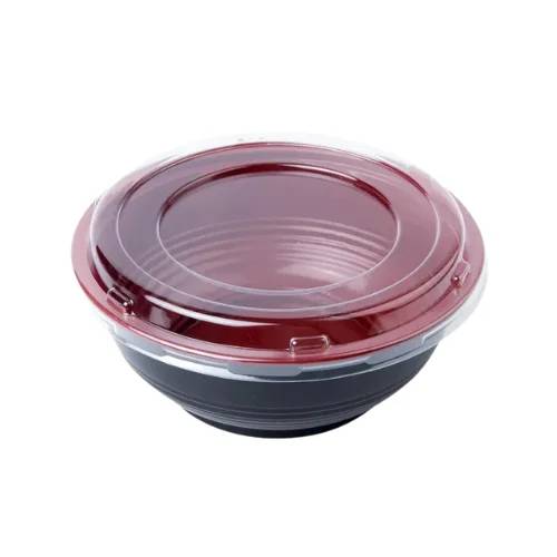 Black & Red Plastic Bowl